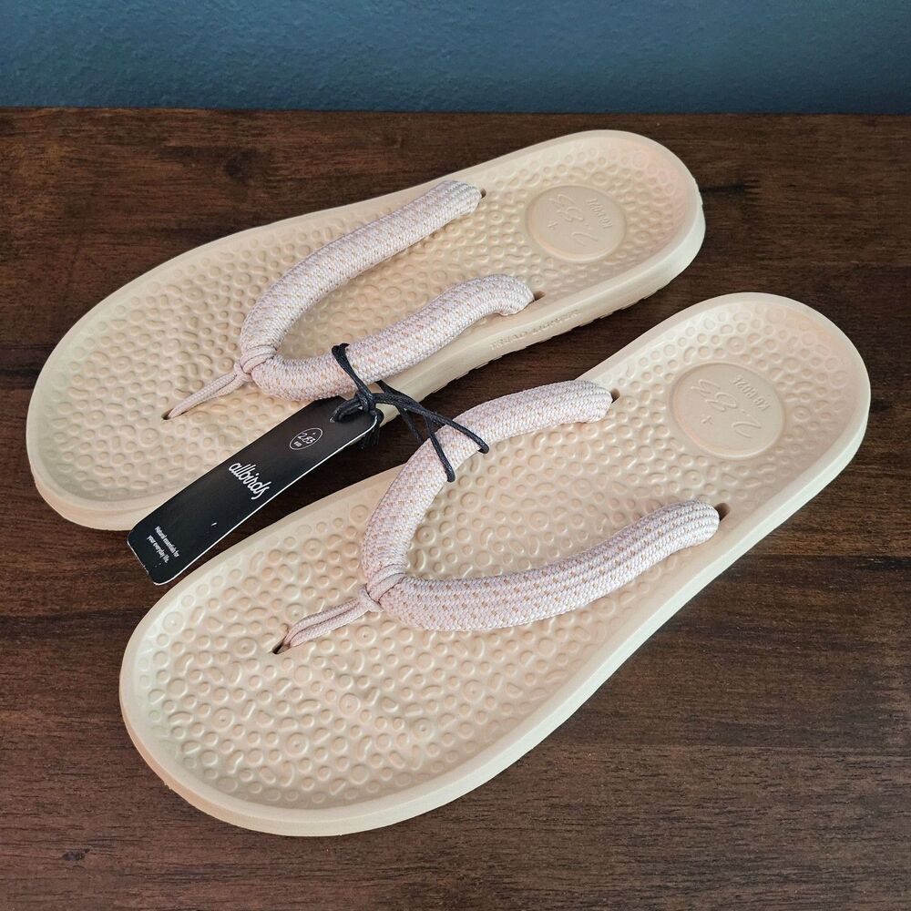 Allbirds Sugar Zeffer 2 "Lux Beige" Flip Flop Sandals Size M11 W13 New - Picture 2 of 9